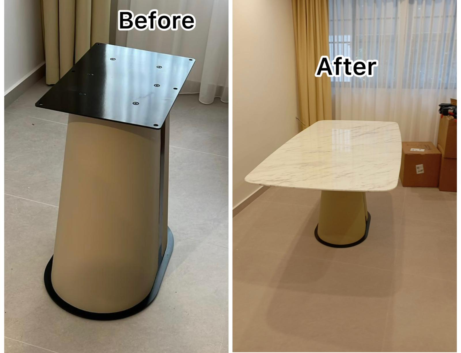 Marble Tabletop Installation Service in Singapore | Tasfia Engineering & Construction Pte Ltd